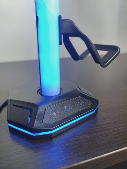 Soporte RGB + Hub para Audifonos y Controles